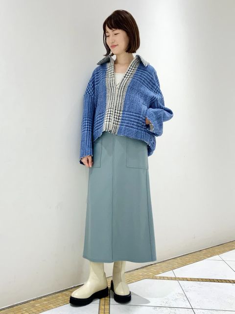 CURRENTAGE/Coated Tweed Harrington Jacket｜商品詳細｜メルローズ