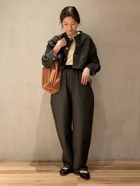 COGTHEBIGSMOKE/コグザビッグスモーク】NIKKI COLLARLESS JACKET