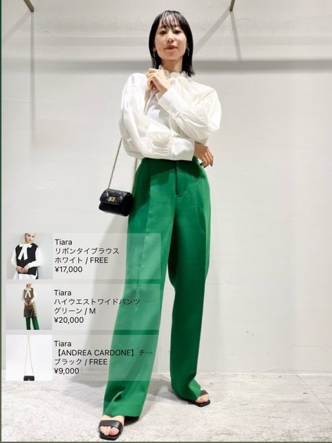 ハイウエストワイドパンツ｜TIARA（ティアラ）｜商品詳細｜メルローズ  