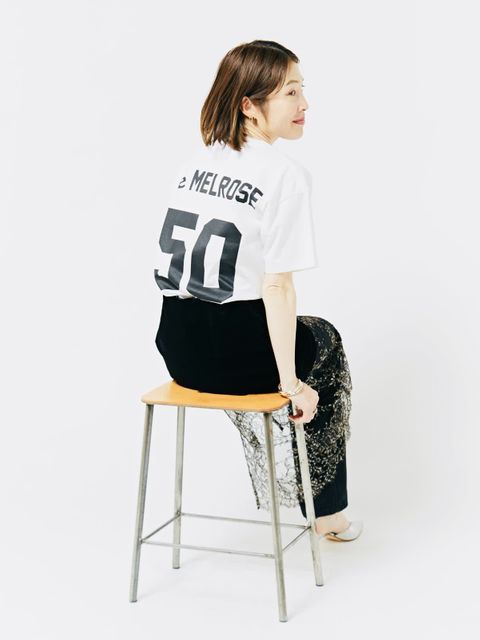 メルローズ50周年限定】MADISONBLUE/MB234-7101MQ NUMBERING TEE メルローズ50周年限定】MADISONBLUE/MB234-7101MQ NUMBERING TEE