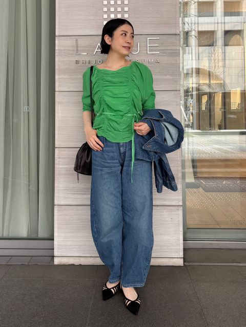CURRENTAGE/カレンテージ】Denim Barrel Pants｜martinique