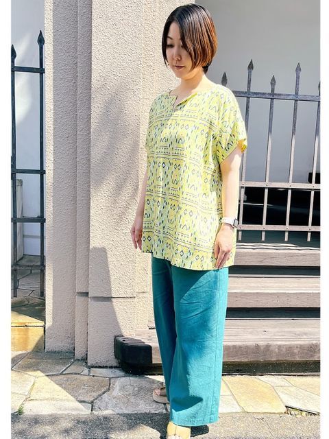 SALE】バティックプリントブラウス（WOMENトップス・シャツ、ブラウス