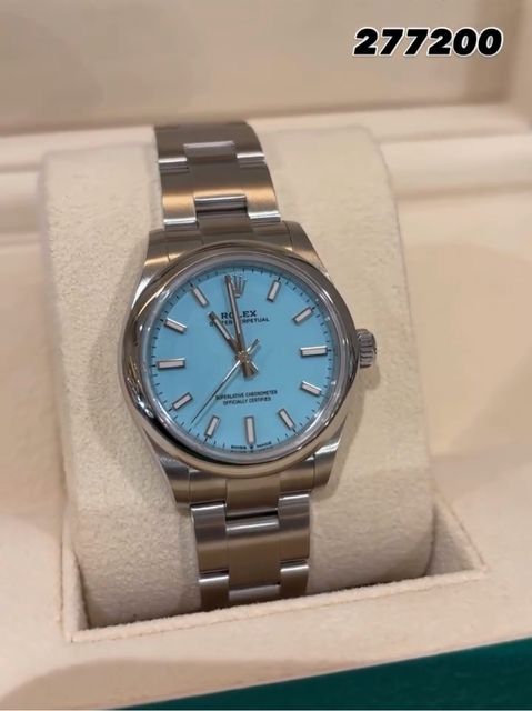 中古 ロレックス ROLEX 277200 ランダムシリアル ターコイズブルー ユニセックス 腕時計 ROLEX - 中古 ロレックス ROLEX 277200 ランダムシリアル ターコイズ