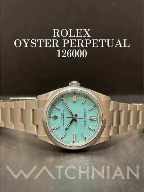 ロレックス オイスターパーペチュアル 36 126000 ターコイズブルー