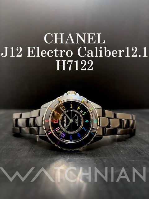 シャネル J12 エレクトロ キャリバー12.1 38MM H7122 ブラック メンズ