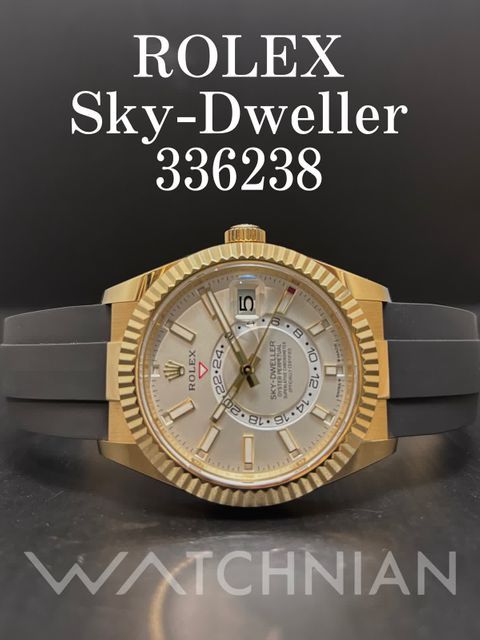 ロレックス スカイドゥエラー 336238 ホワイト メンズ 時計 【中古