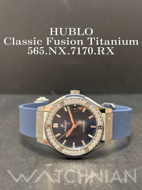 ウブロ クラシックフュージョン チタニウム ブルー 38MM 565.NX.7170