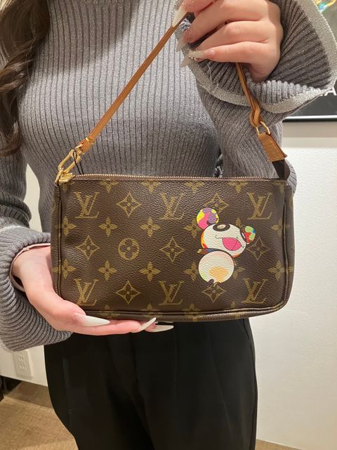 ルイ ヴィトン モノグラムパンダ LV×村上隆 ポシェットアクセソワール