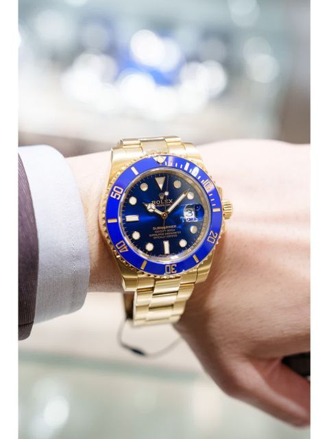 ロレックス サブマリーナ デイト 116618LB ブルー メンズ 時計 【中古