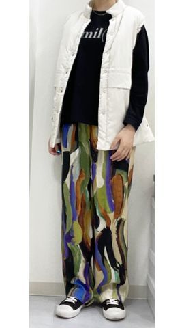 ウエストドロス中綿ベスト
