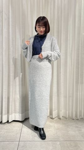 LAME KNIT SKIRT