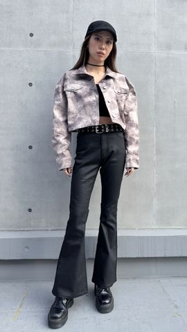 レザーコーティングフレアパンツ – EGOIST