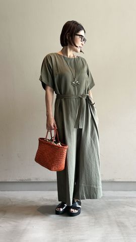 ダブルガーゼウエストベルトオールインワン】｜PLAIN PEOPLE(プレイン