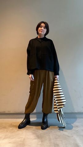 PLAIN PEOPLE ＊SULTAN圧縮ウールニット片袖ストール FLOAT圧縮片袖