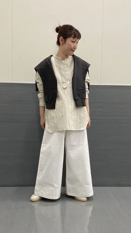 ヘンプコットンストライプシャツ】｜PLAIN PEOPLE(プレインピープル