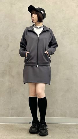 美品ブリーフィングMONOGRAM HIGH NECK レディース ブラック M WOMEN'S NECK LOGO HIGHNECK （リラックスフィット）（ウイメンズ