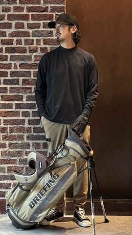 新品　BRIEFING CE BIAS LOGO JQ LS HIGHNECK CE MEN'S BIAS LOGO JQ LS HIGHNECK RF（CE メンズ バイアス ロゴ JQ