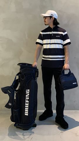 MEN'S PANEL STRIPE POLO （リラックスフィット）（メンズ パネル