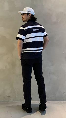 MEN'S PANEL STRIPE POLO （リラックスフィット）（メンズ パネル