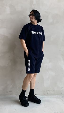 BRIEFINGネイビーショートパンツＬ LW THERMAL KNIT SHORT PANTS（LW サーマルニットショートパンツ