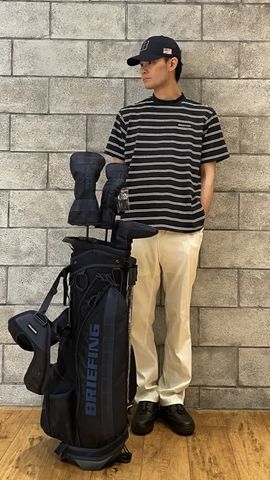 MEN'S DOUBLE STRIPE HIGHNECK （リラックスフィット）（メンズ ダブル