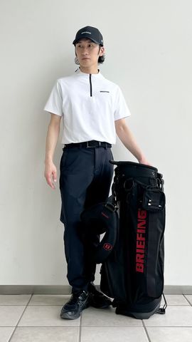 MEN'S NECK LOGO HALFZIP SHIRT（メンズネックロゴハーフジップ