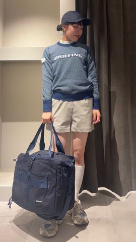 WOMEN'S BIRDS EYE LOGO CREWNECK KNIT（ウィメンズ バーズアイ