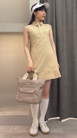 WOMEN'S PLEATED NS DRESS（ウイメンズプリーツドノースリーブドレス