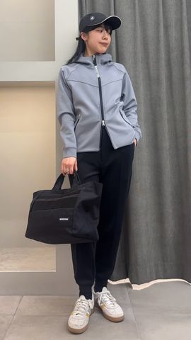 WOMEN'S 3D LOGO CREASED WIDE JOGGER PANTS（ウィメンズ 3Dロゴ