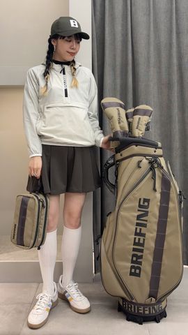 【新品・タグ付き】 今期新作 BRIEFING ウィンドアノラック オリーブ M WOMEN'S POCKETABLE WIND ANORAK（ウィメンズ ポケッタブル ウィンド