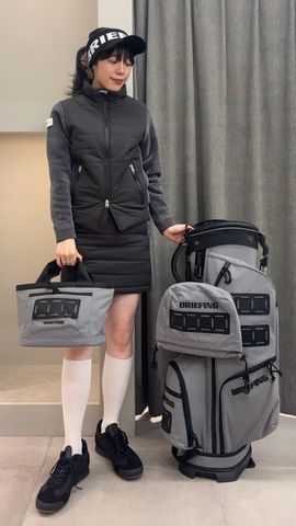 【新品・タグ付き】 今期新作 BRIEFING レディースウィンドブルゾン 黒M WOMEN'S WINDBLOCK MOLE YARN KNIT BLOUSON（ウィメンズ ウィンド