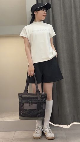 WOMEN'S BACK BG LOGO HIGHNECK（リラックスフィット）（ウィメンズ