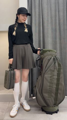 WOMEN'S STRETCH SUEDE LS HIGHNECK （リラックスフィット