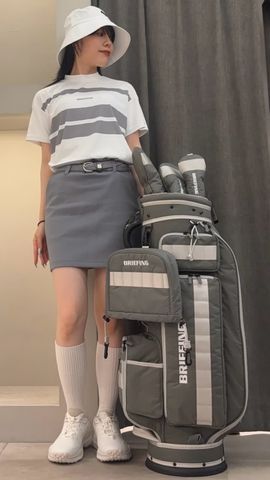 WOMEN'S PANEL STRIPE HIGHNECK（リラックスフィット）（ウイメンズ