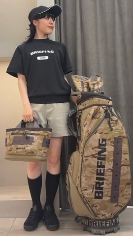 BRIEFING オールオーバー EMB ハイネック リラックスフィッ BRIEFING（ブリーフィング） tシャツ 「BRIEFING GOL／ブリーフィング