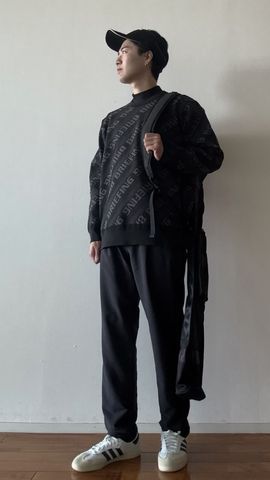 CE MEN'S WR BIAS LOGO CREWNECK KNIT（CE メンズ WR バイアス