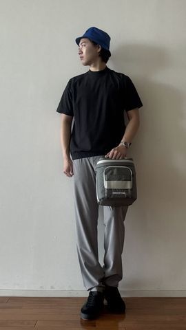 LA MEN'S LOGO RIB HIGHNECK RF（LA メンズロゴリブハイネック