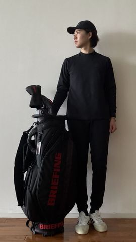 新品　BRIEFING CE BIAS LOGO JQ LS HIGHNECK CE MEN'S BIAS LOGO JQ LS HIGHNECK（リラックスフィット）（CE メンズ