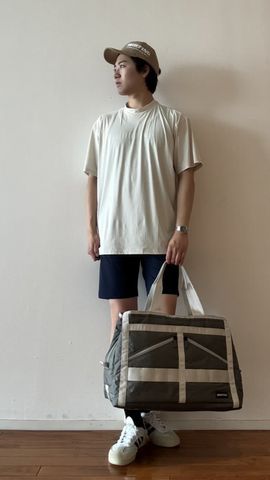 BRIEFING☆MENS W RUSSEL HIGH NECK☆S☆グレー MEN'S GRAPHIC HIGHNECK （リラックスフィット）（メンズ