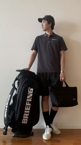 BRIEFING FD MEN’S PILE POLO（リラックスフィット） BRIEFING GOLF／ブリーフィングゴルフ】 FD MEN'S PILE POLO