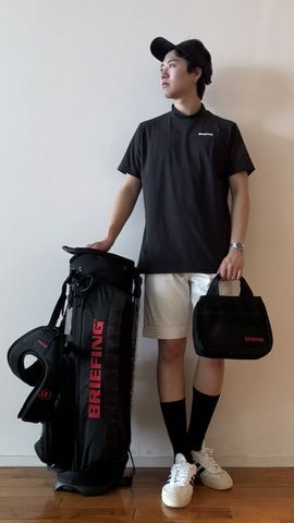 BRIEFING バックロゴハイネック☆ MEN'S BACK LOGO LINE HIGHNECK（メンズバックロゴライン