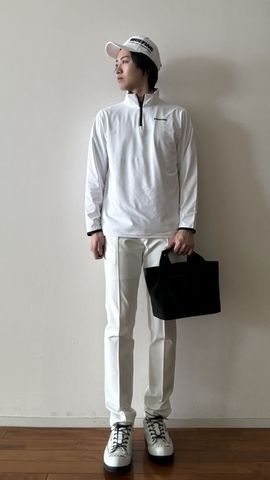 MEN'S PUNCHING MESH HALFZIP LS SHIRT(メンズパンチング MEN'S PUNCHING MESH HALFZIP LS SHIRT(メンズパンチング