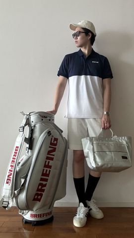 BRIEFING キャディバッグ CR-3 ホワイト シルバー ブリーフィング BRIEFING キャディバッグ CR-3 ホワイト シルバー ブリーフィング 正規