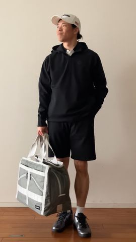 CE MEN'S MESH FAKE LAYERED HALFZIP（CE メンズ メッシュ フェイク