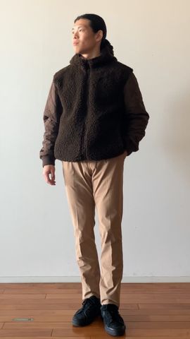 HOL MEN'S BOA QUILTED REVERSIBLE PARKA（ホリデーメンズ ボア