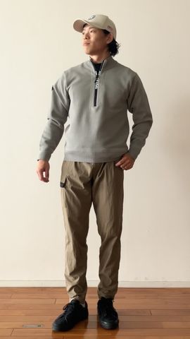 MEN'S WR KNIT HALFZIP TOP（メンズ WRニット ハーフジップ トップ