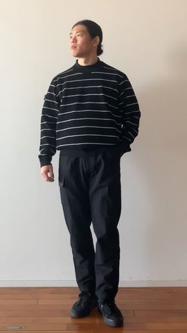 MEN'S WR STRIPE CREWNECK KNIT（メンズ WR ストライプ クルーネック