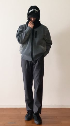 CE MEN'S DOCKING KNIT BLOUSON（CE メンズ ドッキングニットブルゾン