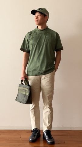 MEN'S CAMO JQ HIGHNECK（リラックスフィット）（メンズ カモ