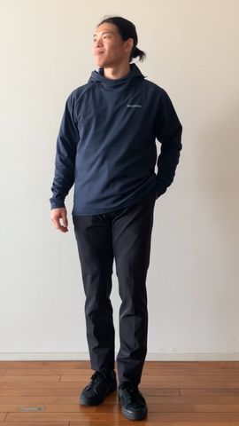 新品 BRG261M20 ブリーフィング TECH HOODIE ブラック M MEN'S TECH HOODIE（リラックスフィット）（メンズ テックフーディ